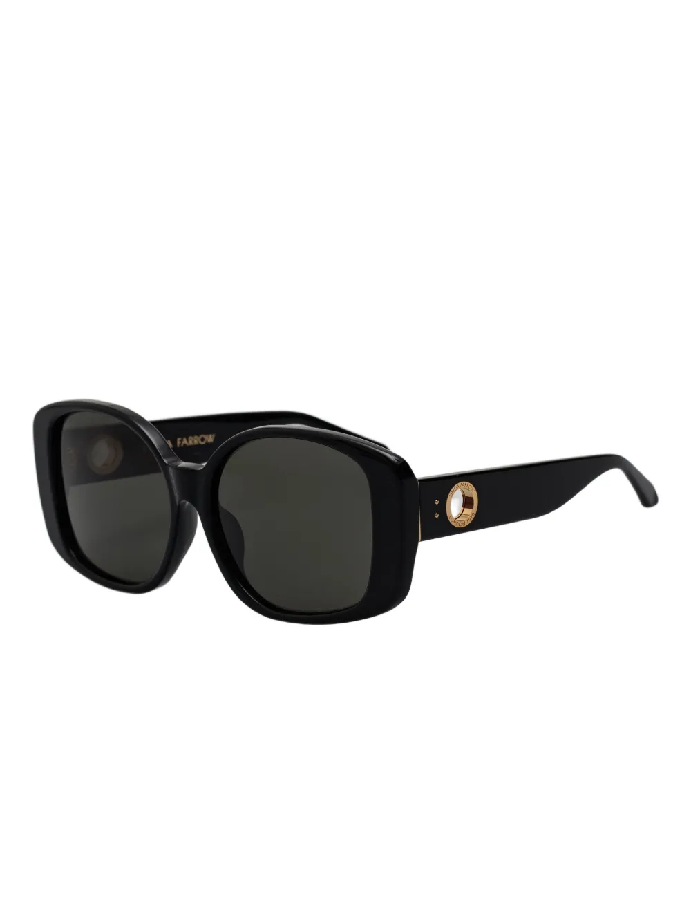 Linda Farrow Venus oversized-frame sunglasses - Zwart