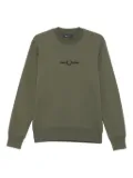 Fred Perry embroidered-logo sweatshirt - Green