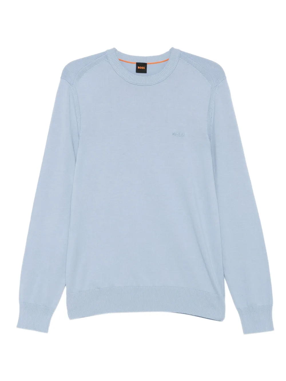 BOSS crew-neck logo sweater | Blue | Image 1