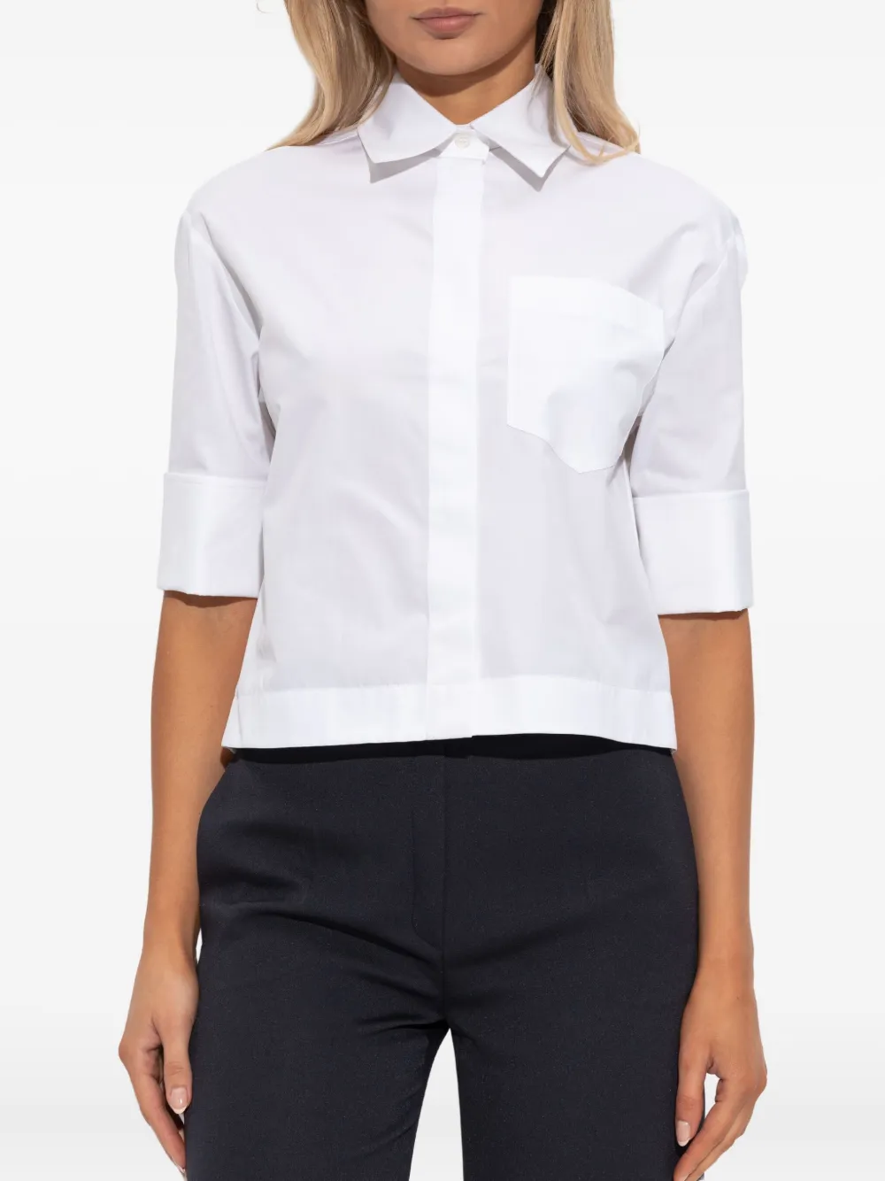 Sportmax Eliot blouse met korte mouwen Wit