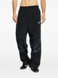 adidas elasticated curved-line trousers - Black