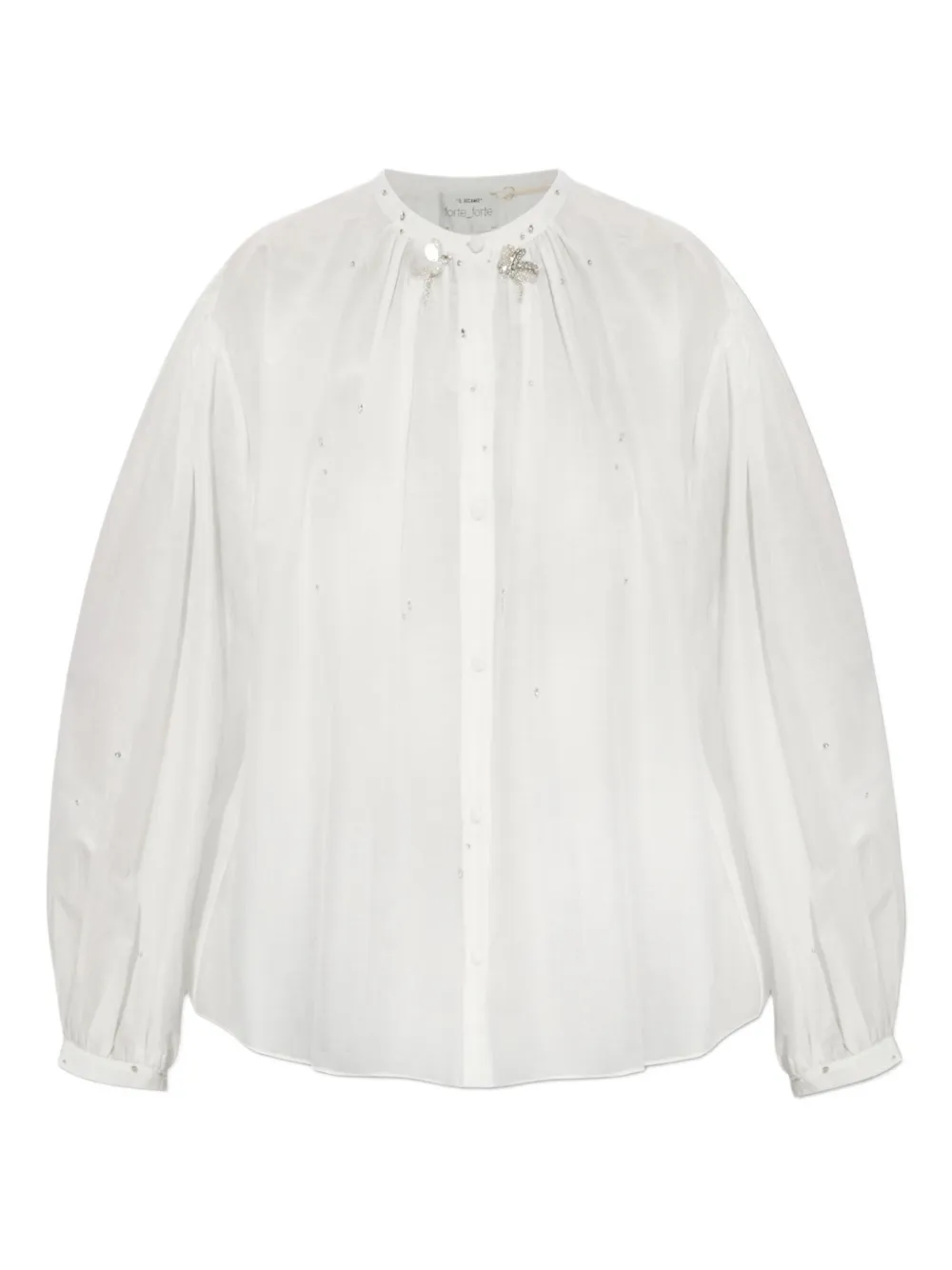 Forte Forte embellished balloon shirt | White | Image 1
