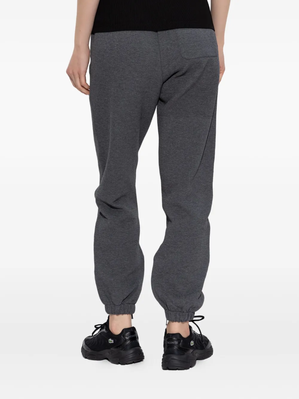 Lacoste Elasticated-cuff Joggers In Gray