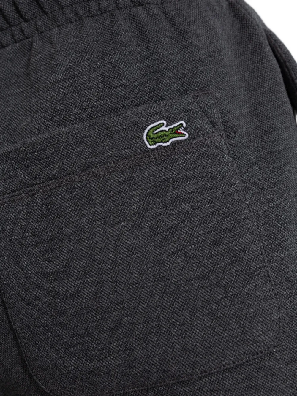 Lacoste Elasticated-cuff Joggers In Gray