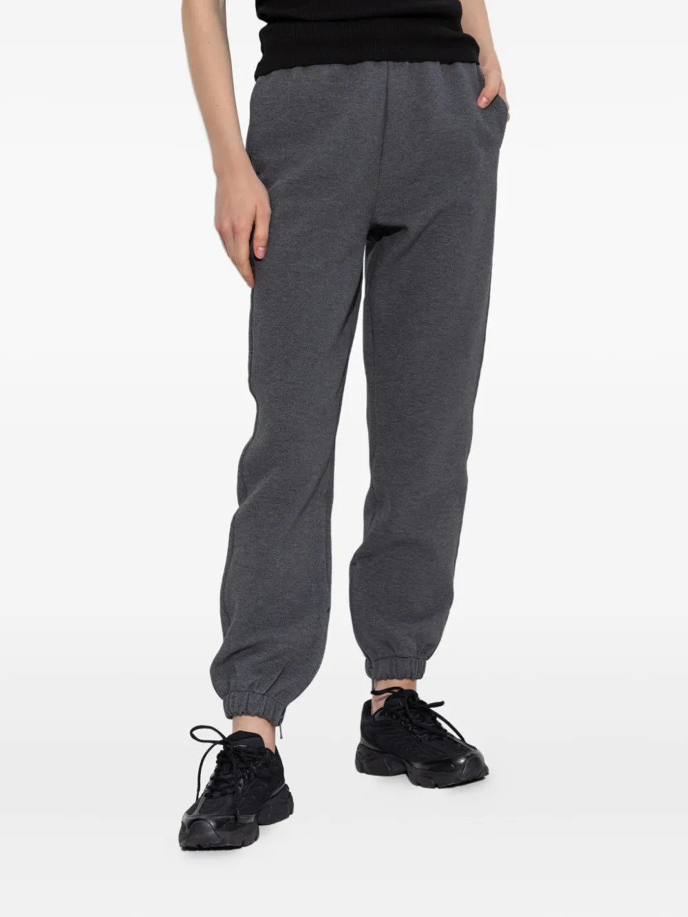 Lacoste Elasticated-cuff Joggers In Gray