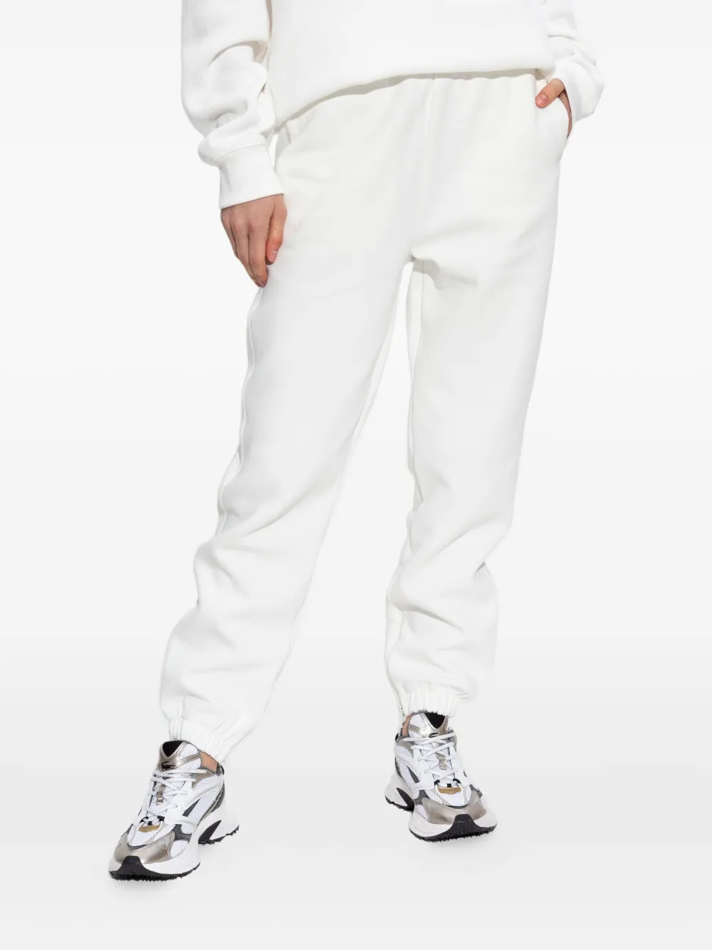Lacoste Elasticated-cuff Track Pants In White