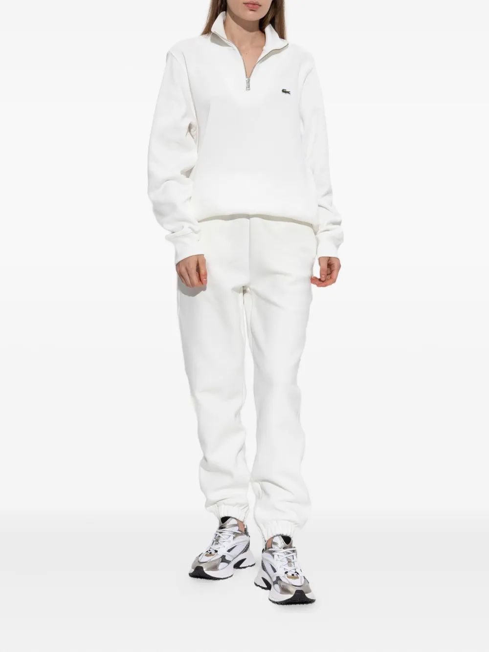 Lacoste elasticated-cuff track pants - Wit