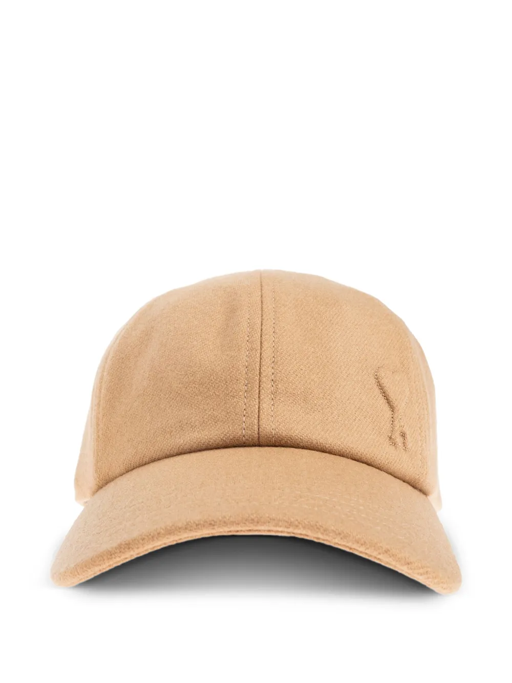 AMI Paris embroidered wool cap | Neutrals | Image 1