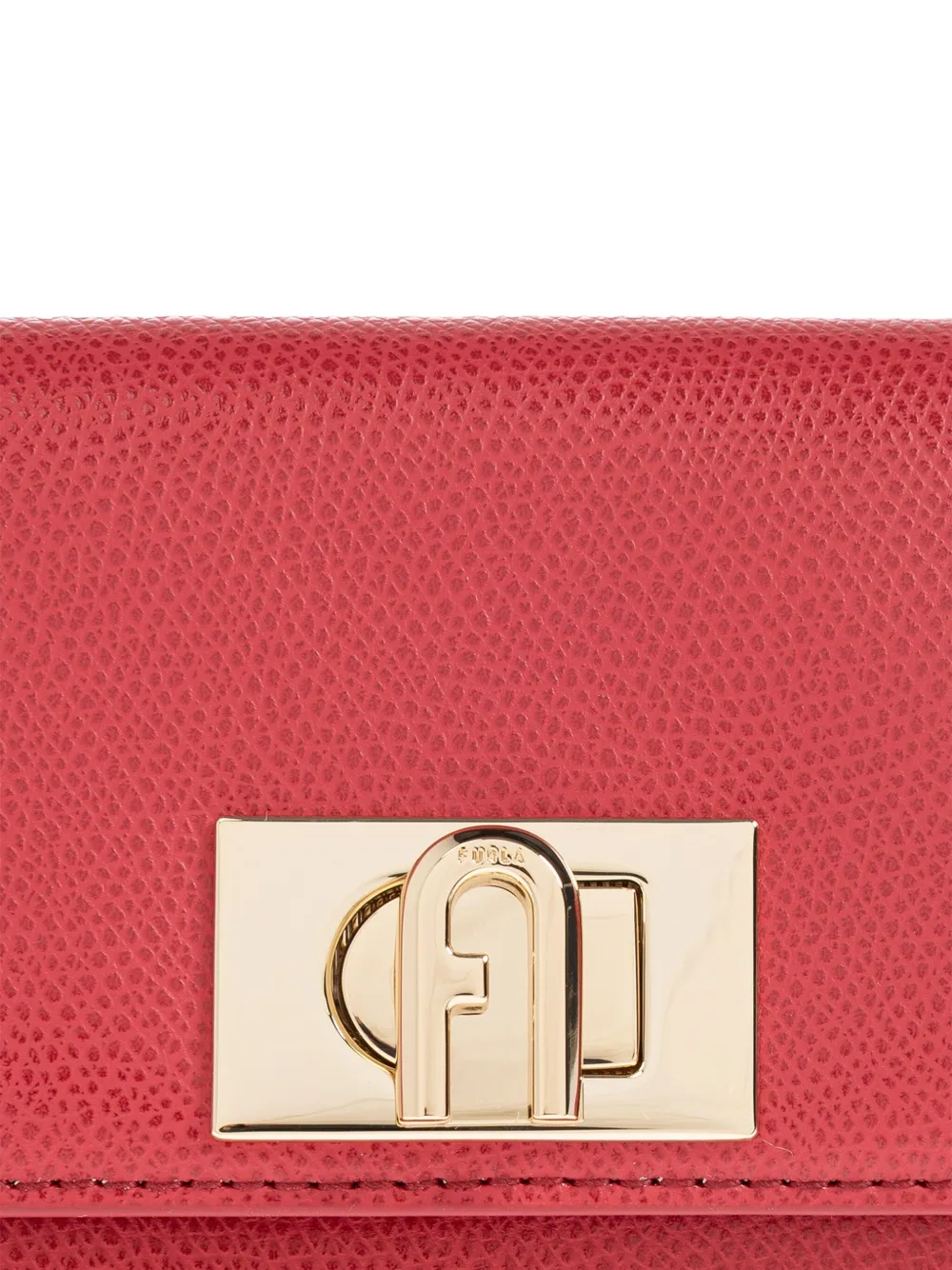 Furla 1927 M leren portemonnee met gesp Rood