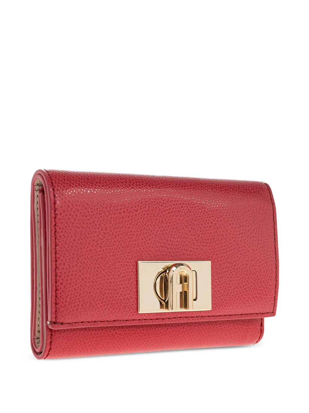 Furla 1927 M leren portemonnee met gesp Rood