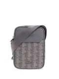 Lacoste geometric-pattern messenger bag - Grey