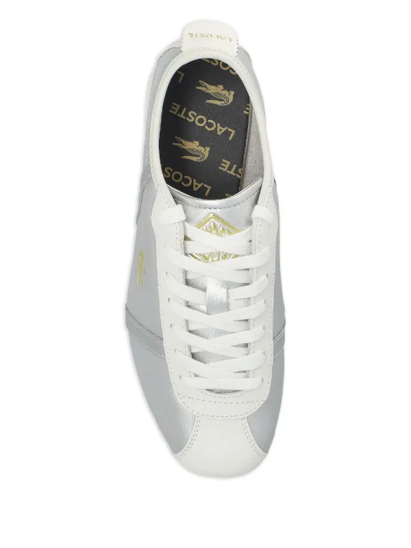 Lacoste Leather lace-up Sneakers Grey FARFETCH IN