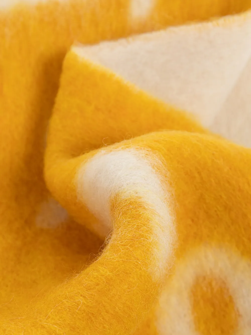 Burberry Logo-detail Fringed Scarf In Yellow