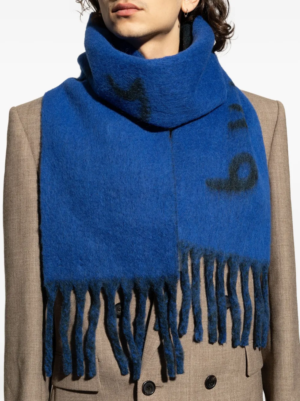 Burberry Sjaal met logodetail Blauw