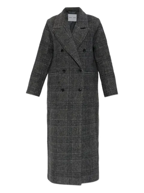 SAMSOE SAMSOE Sajilla double-breasted checked coat