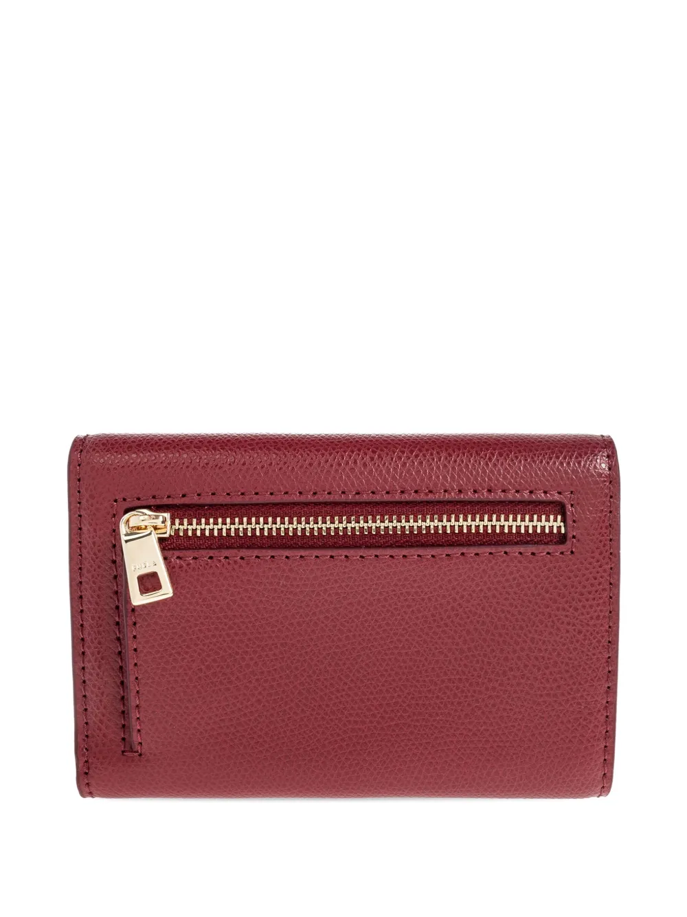 Furla textured-leather clasp wallet - Rood