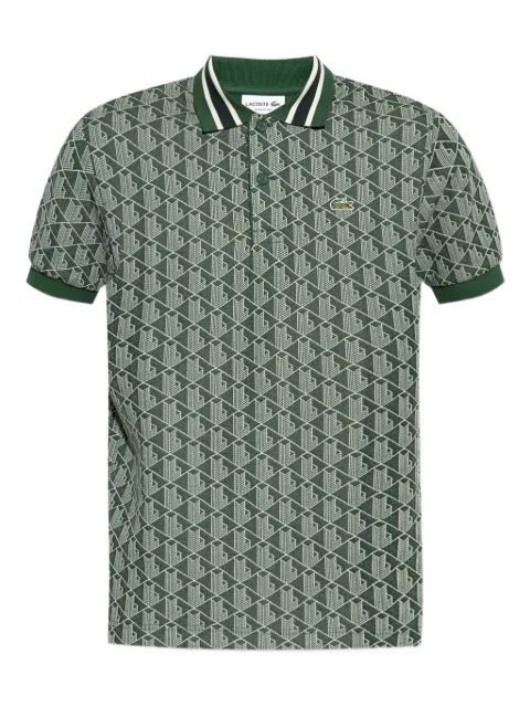 Lacoste playera tipo polo con motivo geométrico