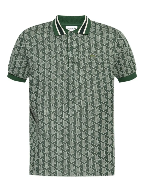 Lacoste モノグラム ポロシャツ | グリーン | FARFETCH JP