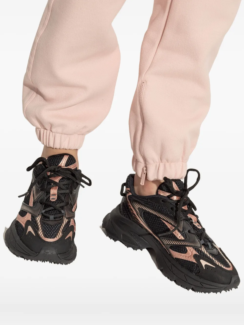 Lacoste L003 Neo Shot Lace-up Sneakers In Black