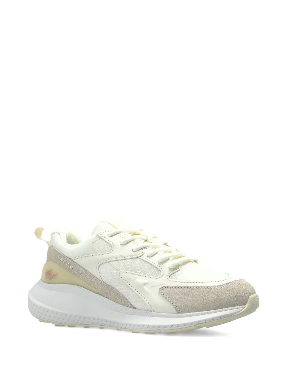 Lacoste lace-up suede sneakers - Beige