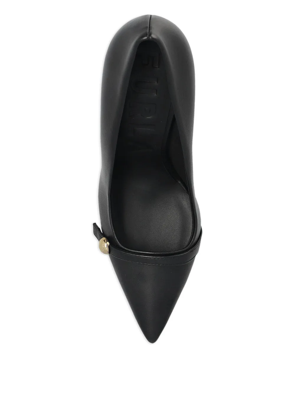 Furla 100mm leather heeled pumps Black