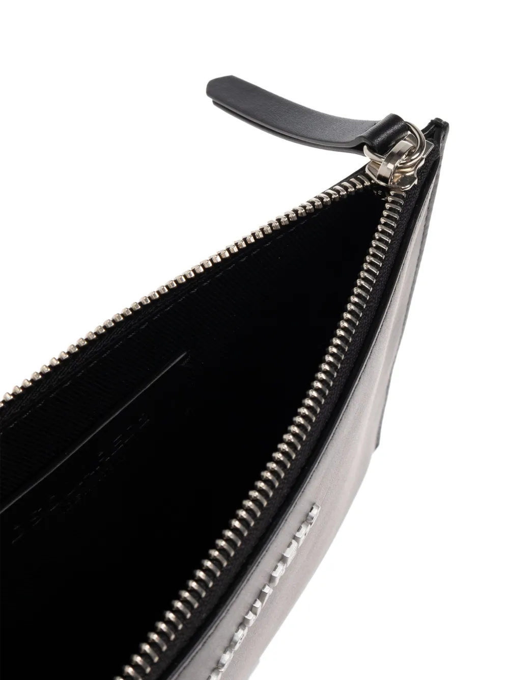 Dsquared2 Logo-plaque Zip Clutch Bag In Black