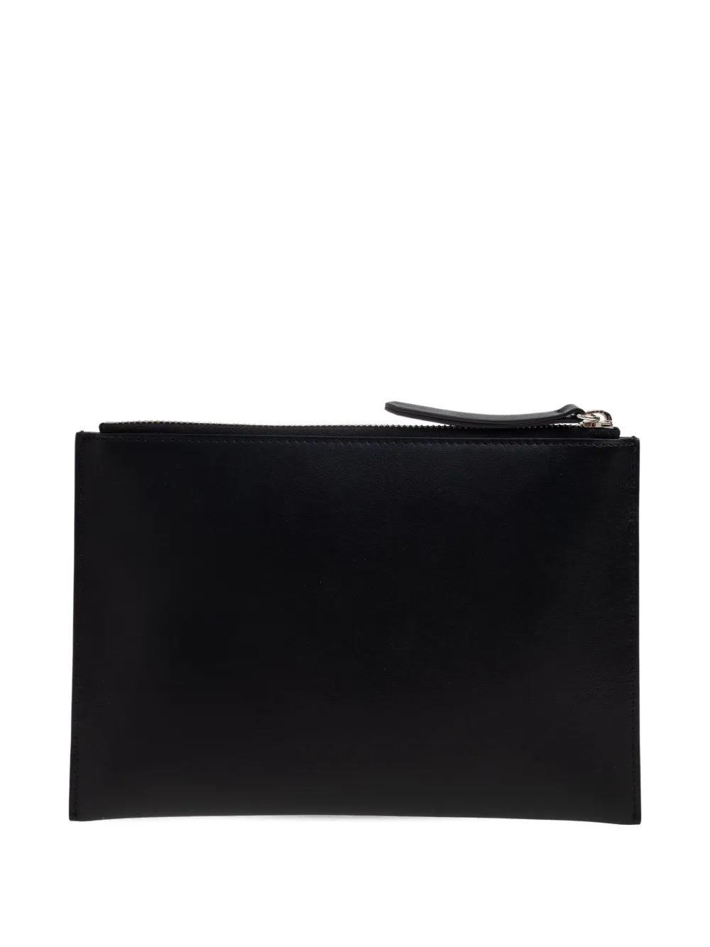 Dsquared2 Logo-plaque Zip Clutch Bag In Black
