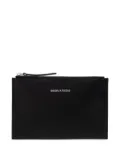 DSQUARED2 logo-plaque zip clutch bag - Black