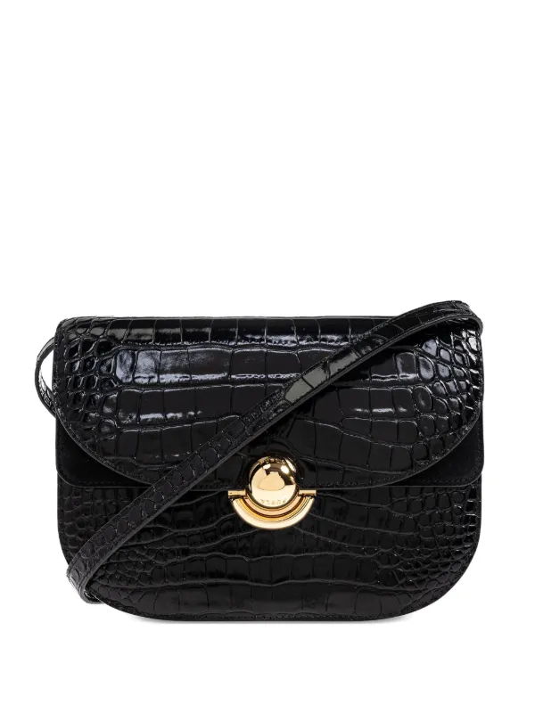 Furla Petit Sac Porté Épaule à Effet Peau De Crocodile Sfera