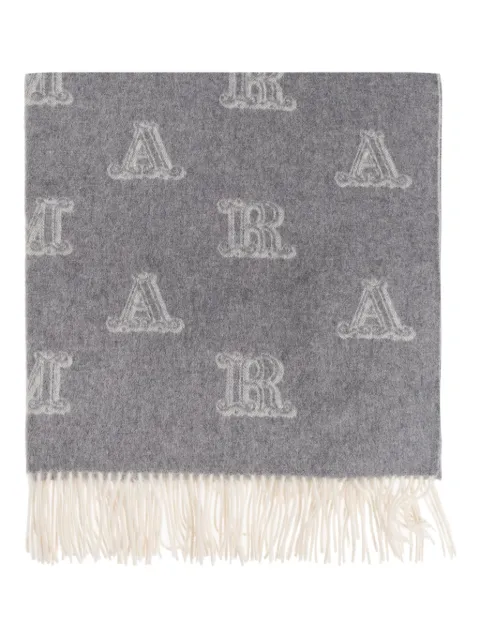 Max Mara monogram logo-pattern scarf