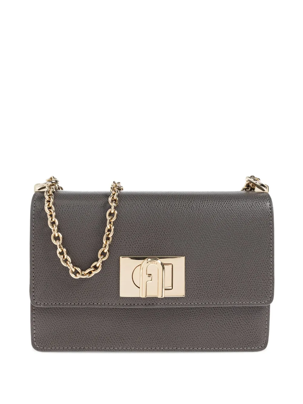 Furla Mini 1927 Chain-strap Cross Body Bag In Gray