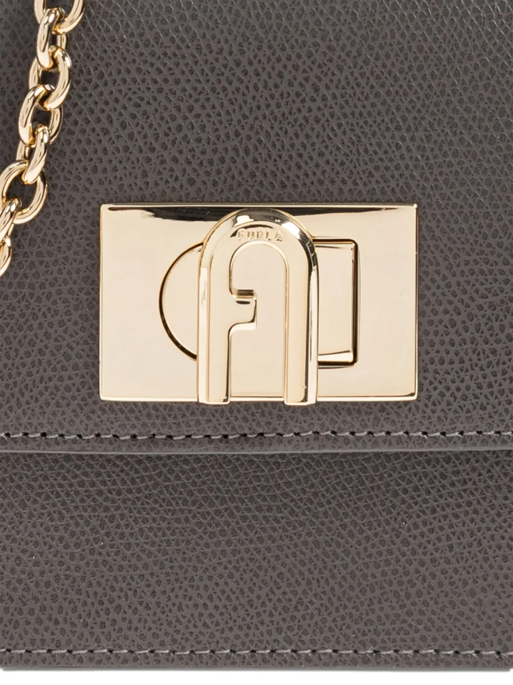 Furla Mini 1927 Chain-strap Cross Body Bag In Gray