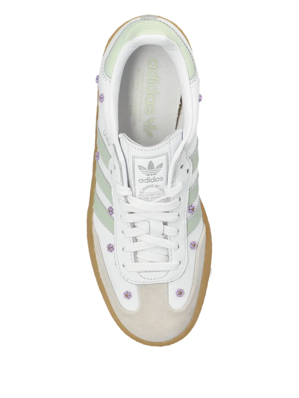 Adidas Samba flower-embellishment sneakers - Wit