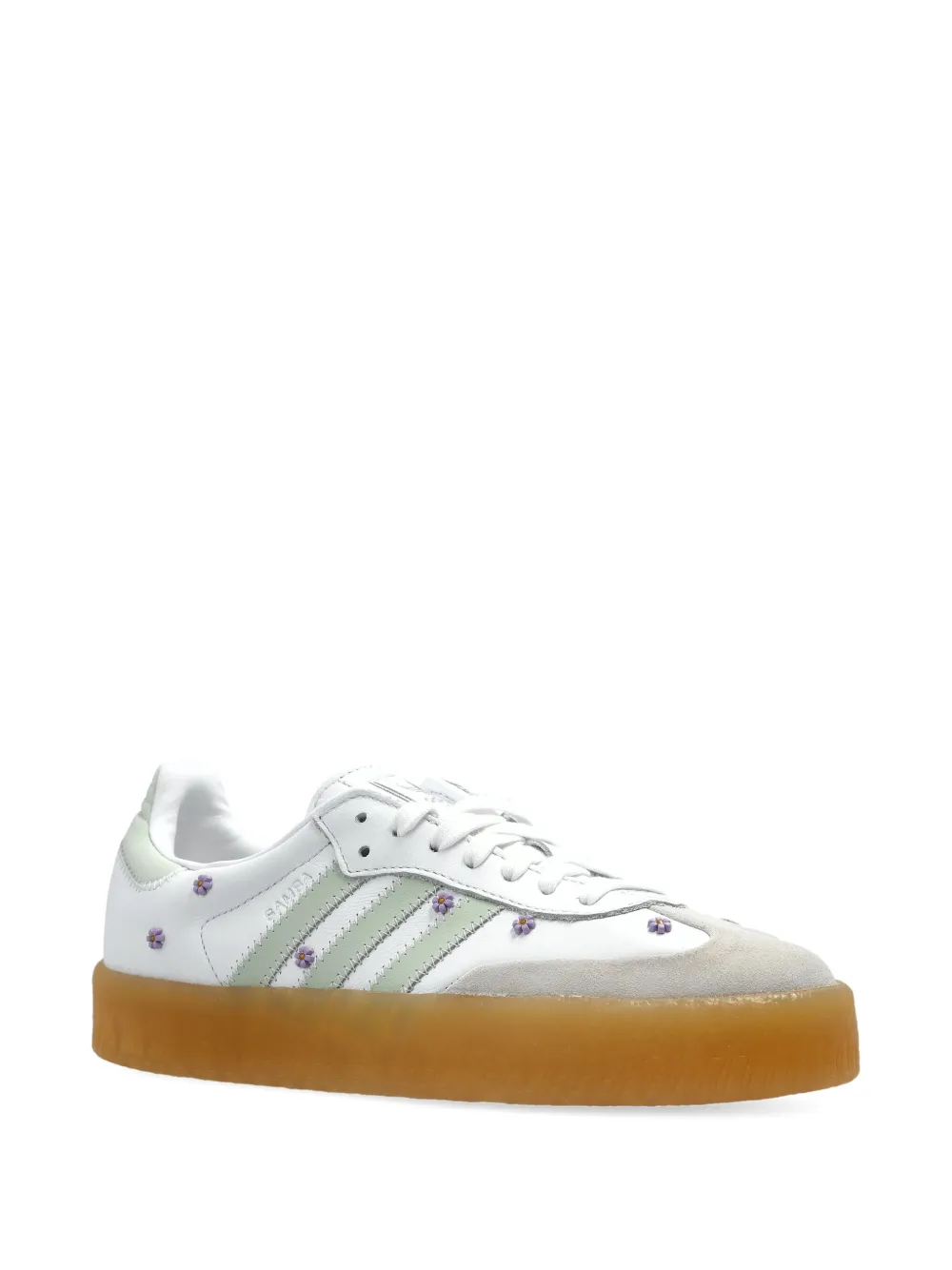 Adidas Samba flower-embellishment sneakers White