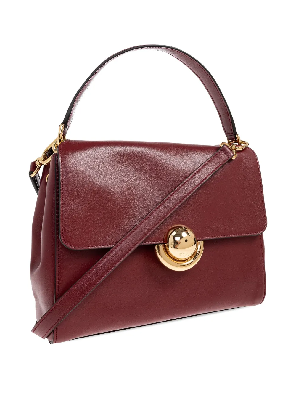 Furla Small Domus Tote Bag In Red
