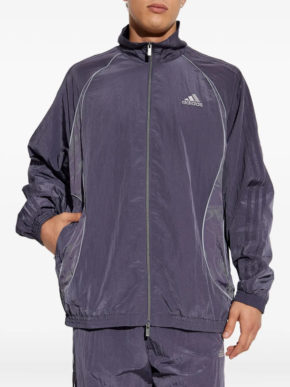 Adidas zip-up Track Jacket | Purple | FARFETCH JO
