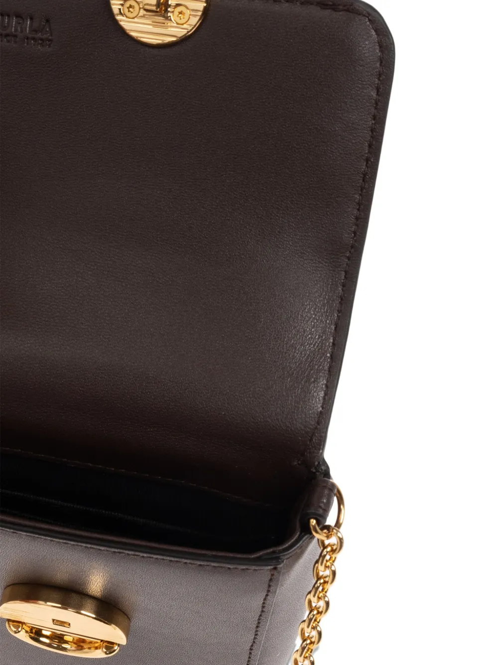 Furla Sfera Chain-strap Cross Body Bag In Brown