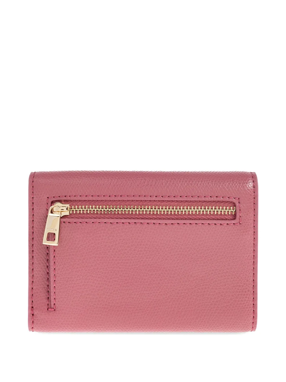 Furla Leather Lock-detail Wallet In Pink