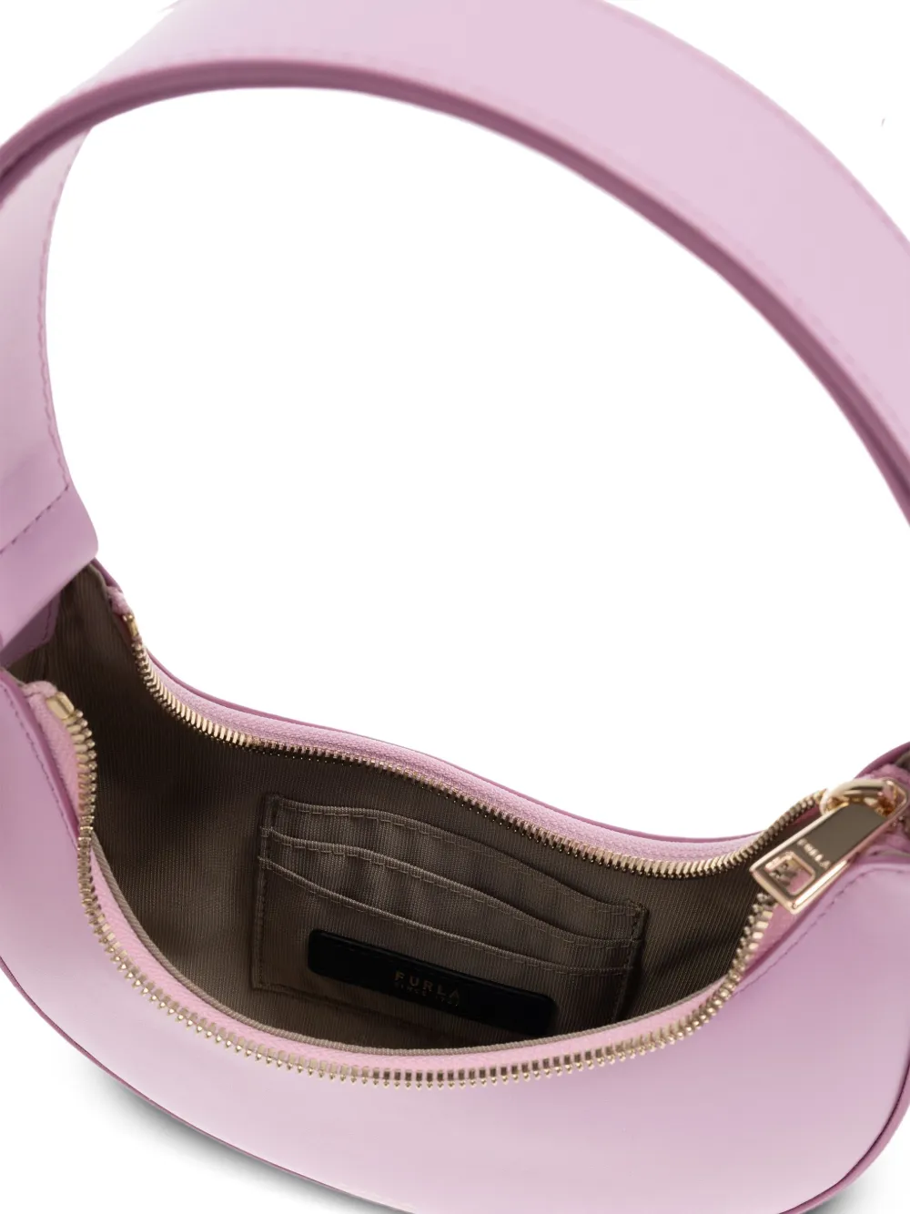 Furla crescent top-handle bag Roze