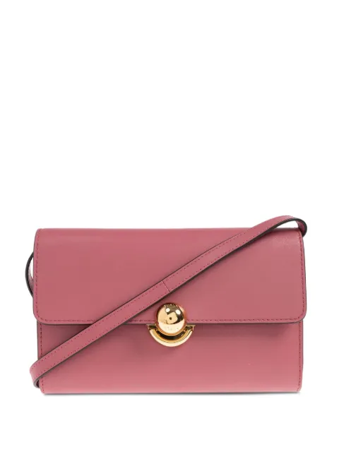 Furla circular-clasp leather tote bag