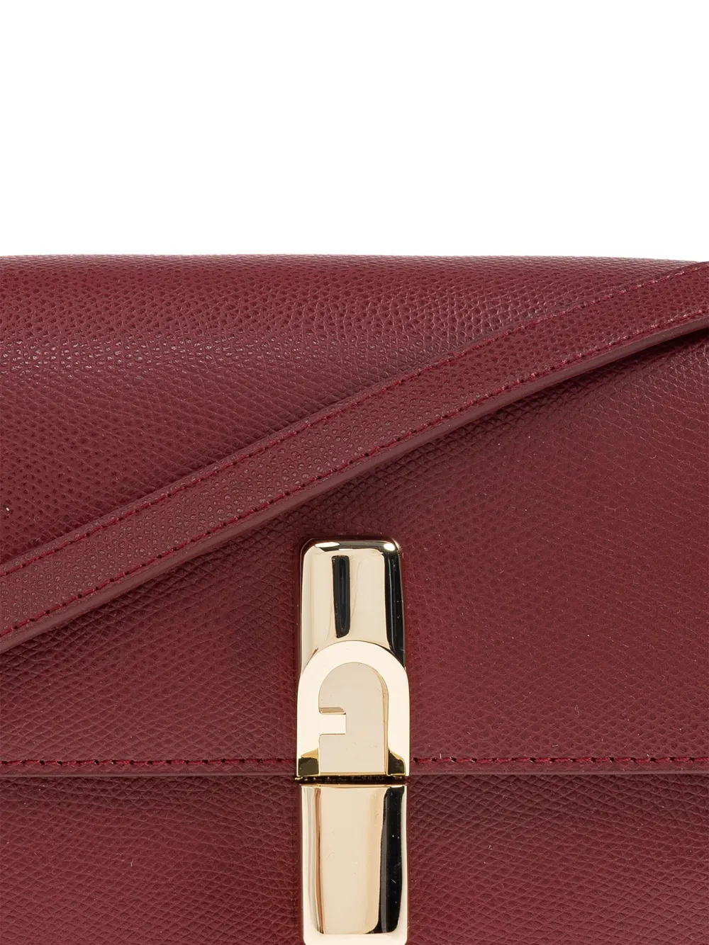 Furla leather flap-closure shoulder bag Rood