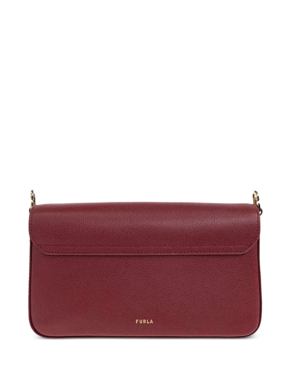 Furla leather flap-closure shoulder bag Rood