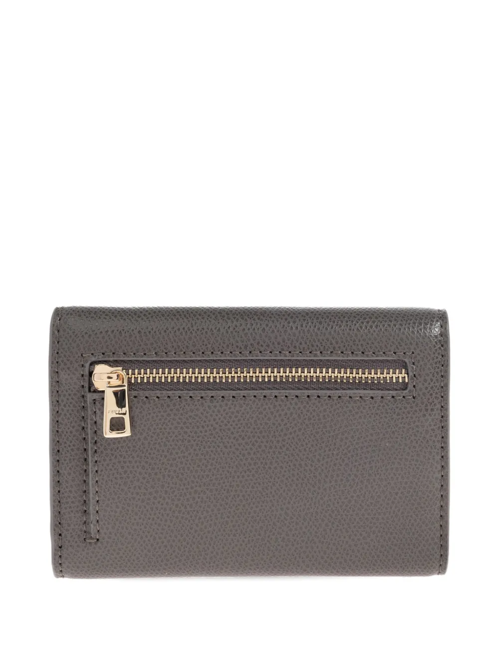 Furla lock-detail leather wallet - Grijs