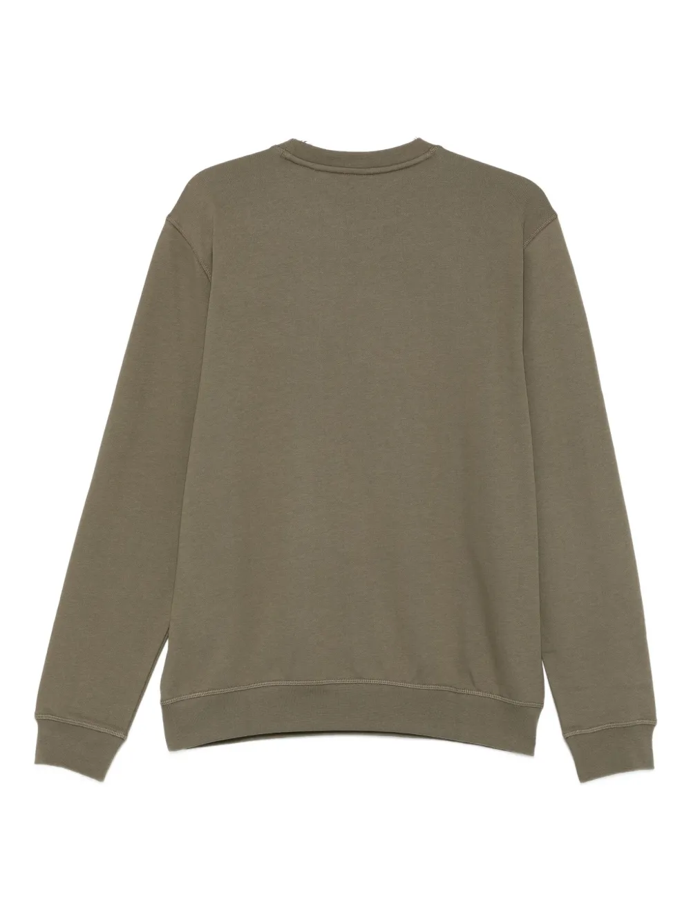 BOSS logo-patch crew-neck sweater - Groen