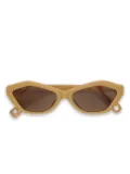 Jacquemus geometric-frame sunglasses - Neutrals
