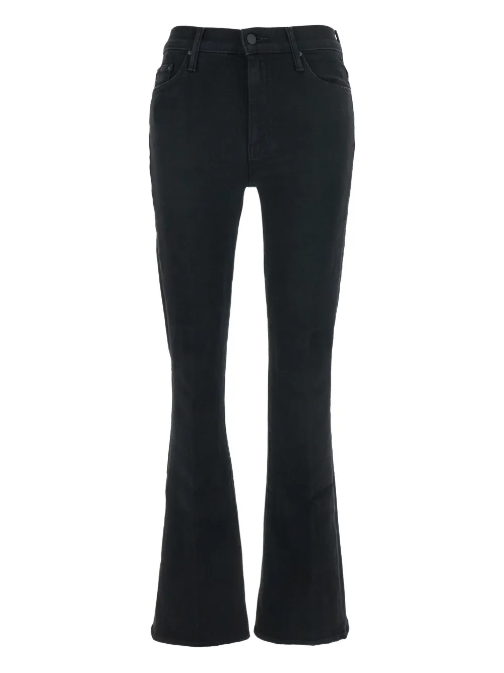 Mother Flared Five-pockts Jeans In Black