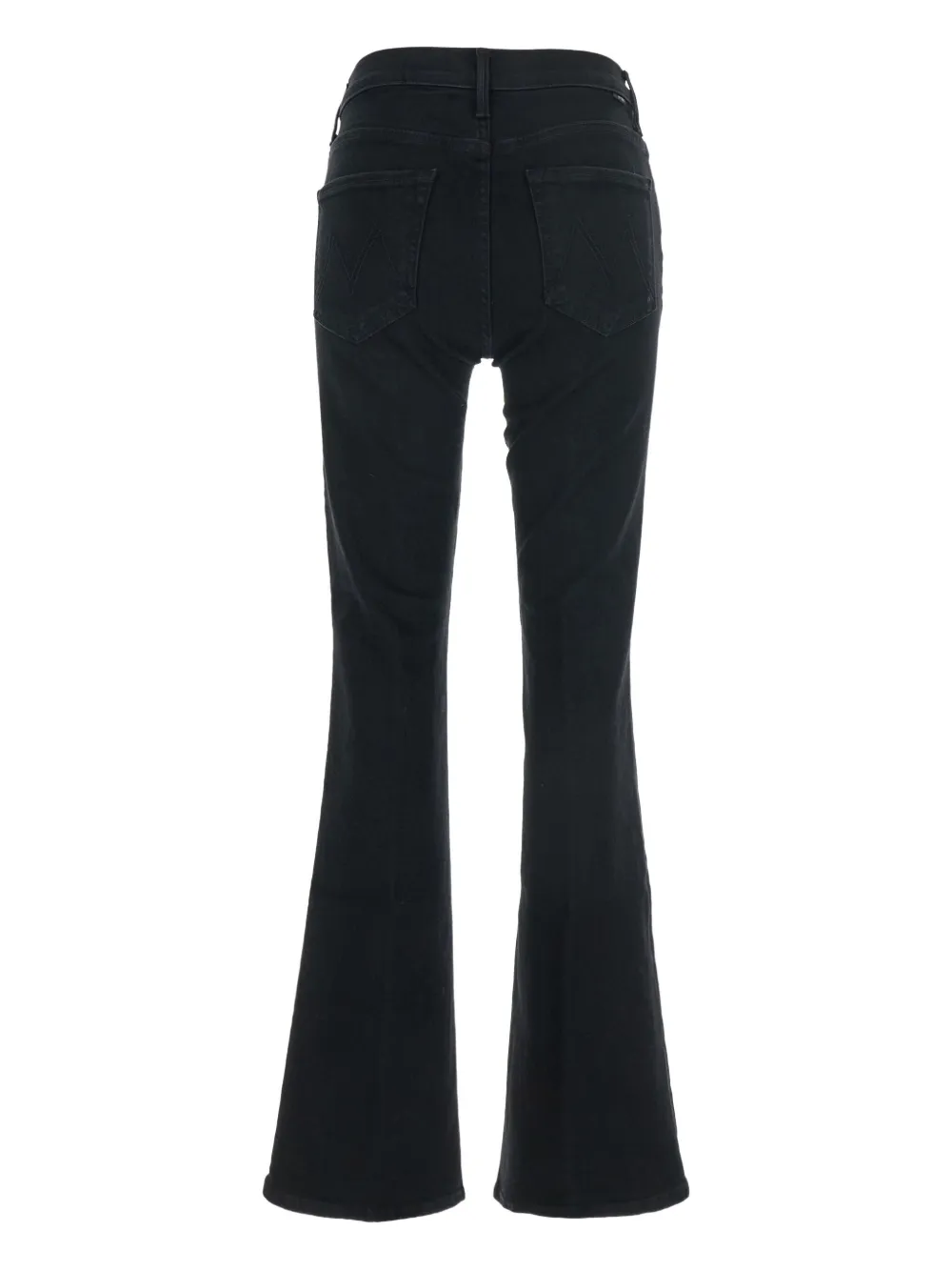 Mother Flared Five-pockts Jeans In Black