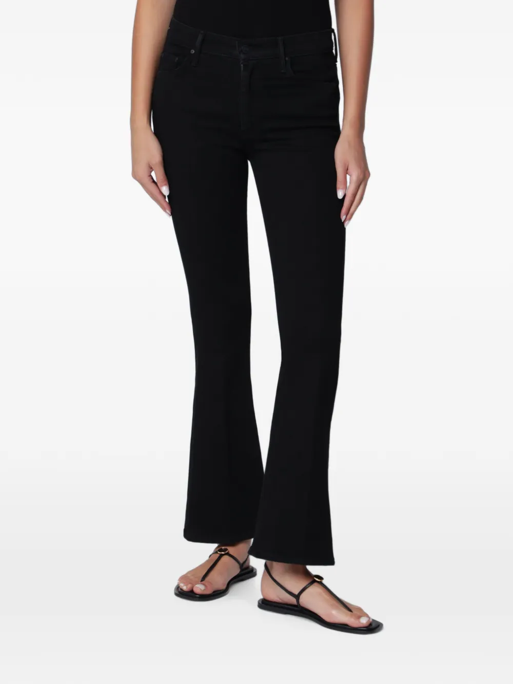 MOTHER flared five-pockts jeans - Schwarz