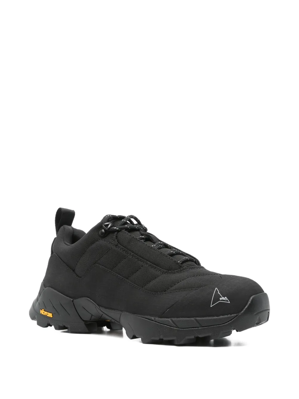 ROA quilted lace-up sneakers Black