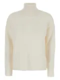 Allude high-neck cashmere sweater - White